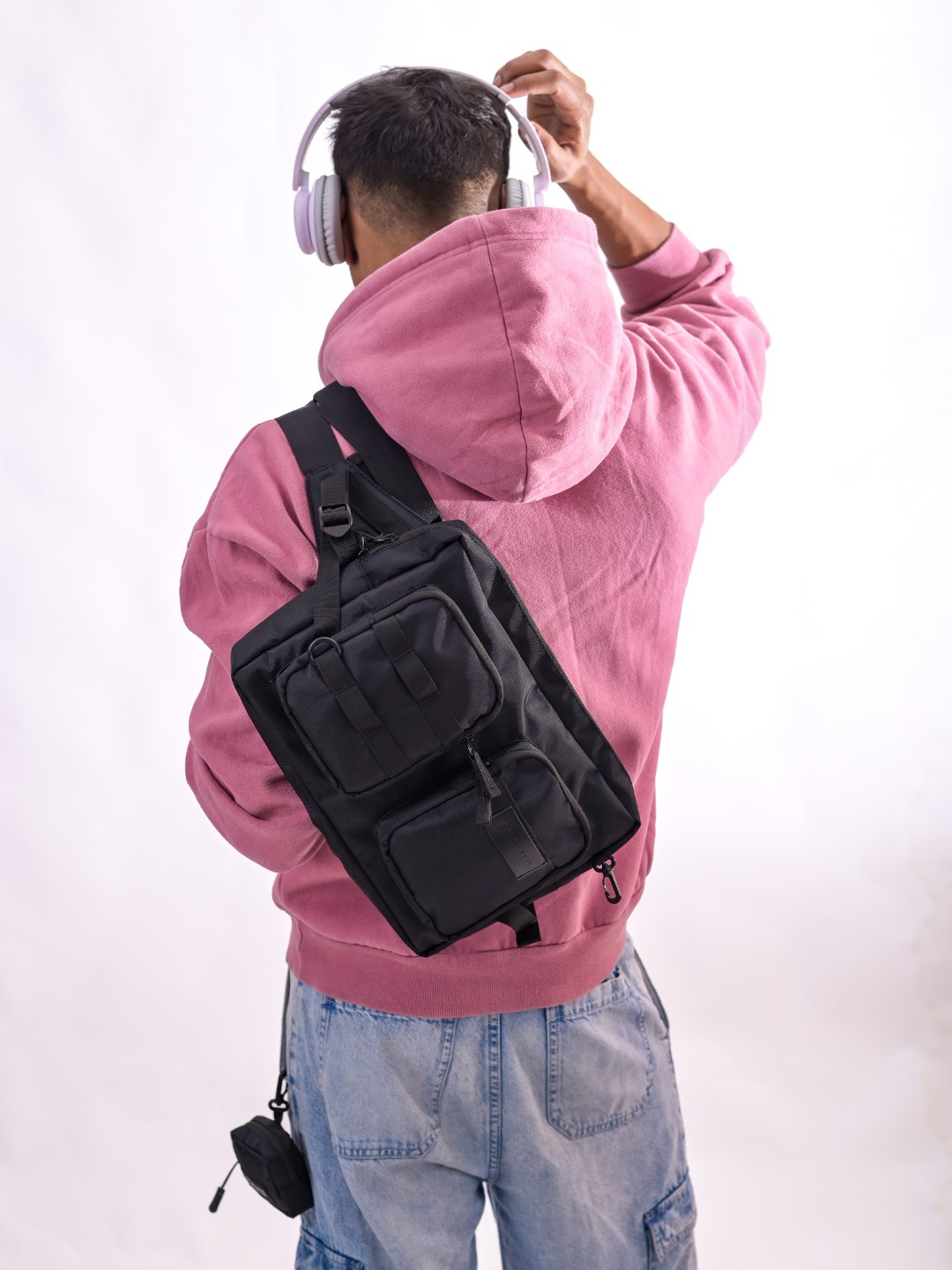 Essential Polo Tee — Black thumbnail 4