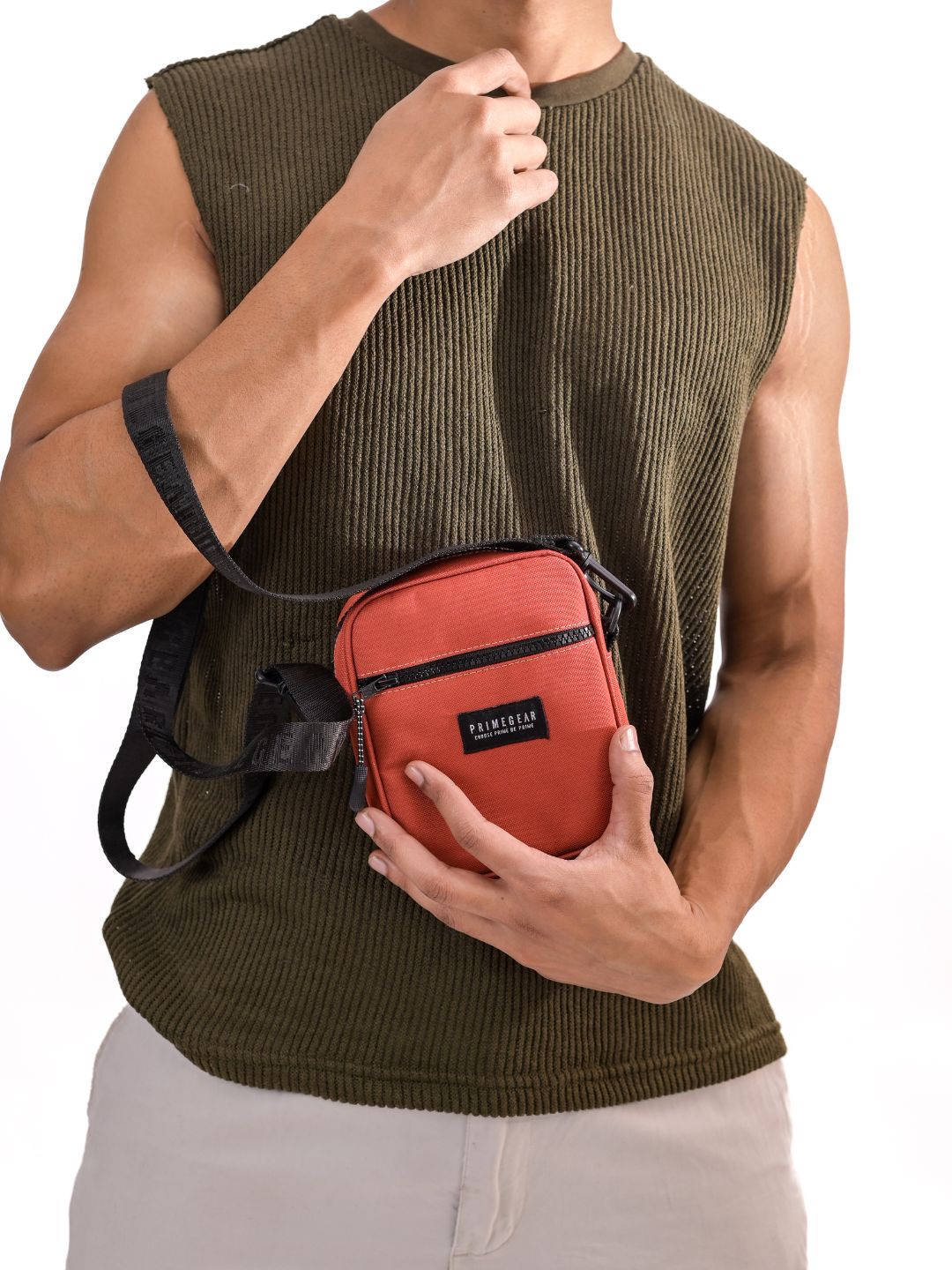 Bold Burnt Orange Mini Sling Bag